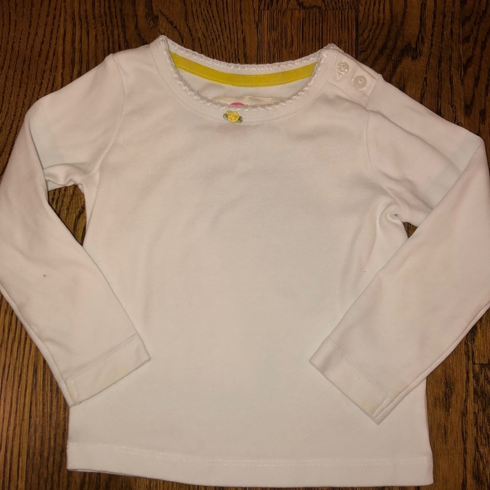 Boden White Long Sleeved Shirt